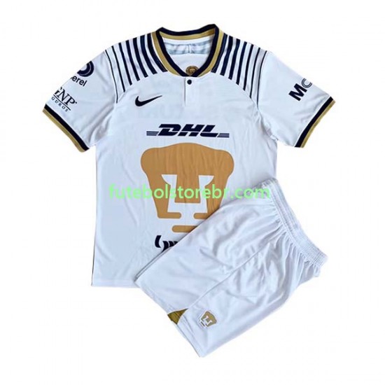 Camisa Pumas UNAM I 2022-2023 manga curta pro Juvenil