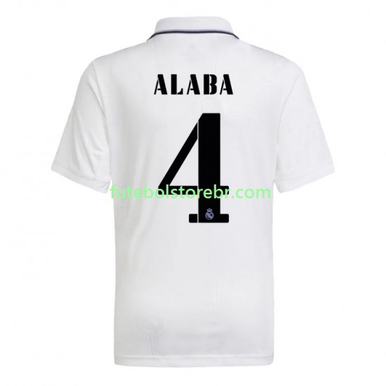 Camisa Real Madrid Alaba 4 I 2022-2023 manga curta pro Masculina