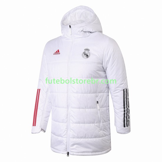 Real Madrid Branco Roupas de Algodãos pro Masculina