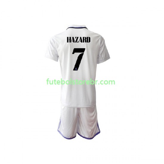 Camisa Real Madrid Eden Hazard 7 I 2022-2023 manga curta pro Juvenil