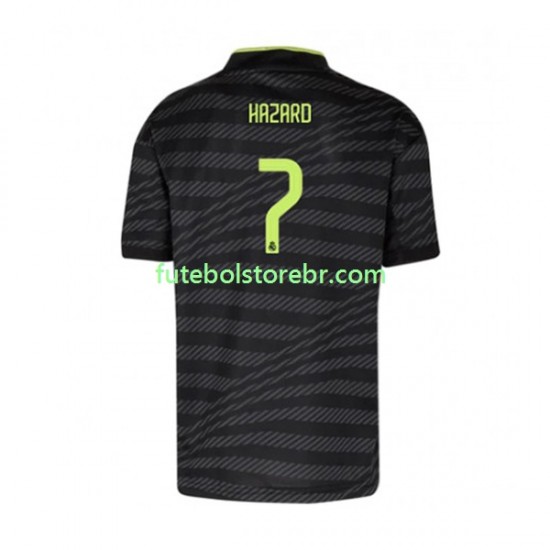 Camisa Real Madrid Eden Hazard 7 III 2022-2023 manga curta pro Masculina