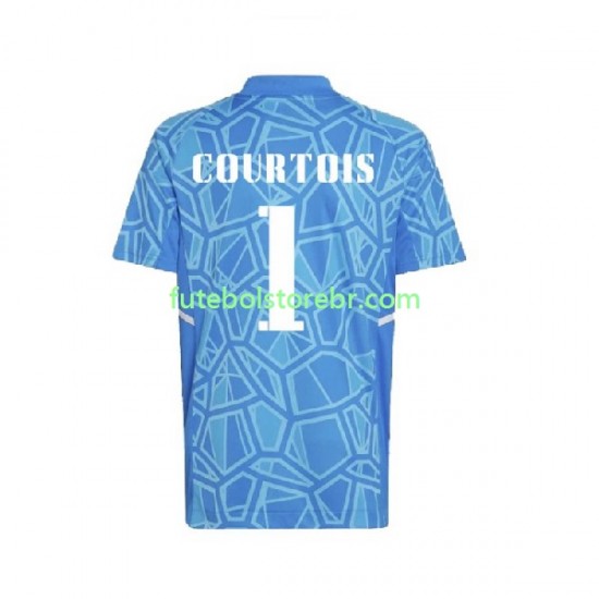 Camisa Goleiro Real Madrid Courtois 1 I 2022-2023 manga curta pro Masculina