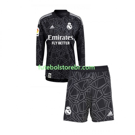 Camisa Goleiro Real Madrid II 2022-2023 manga longa pro Juvenil