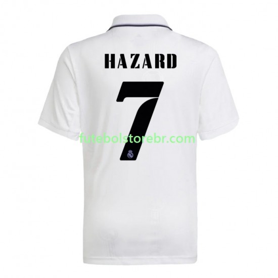 Camisa Real Madrid Hazard 7 I 2022-2023 manga curta pro Masculina