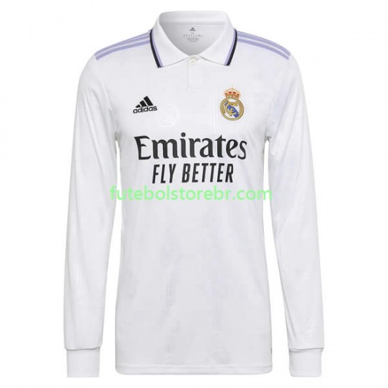 Camisa Real Madrid I 2022-2023 manga longa pro Masculina