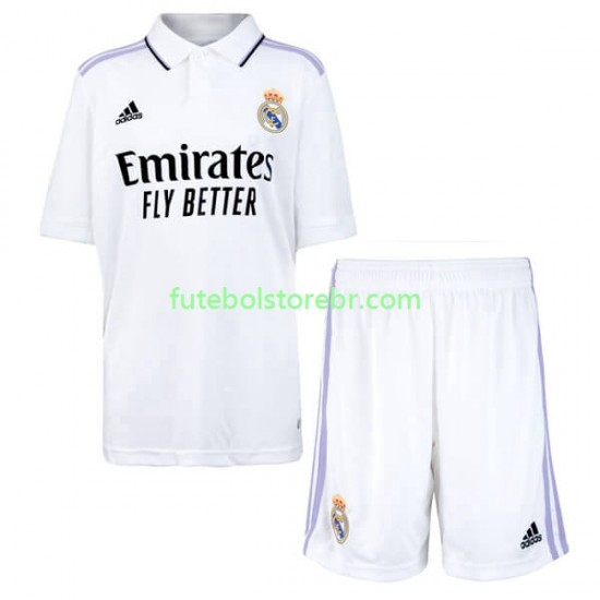 Camisa Real Madrid I 2022-2023 manga curta pro Juvenil