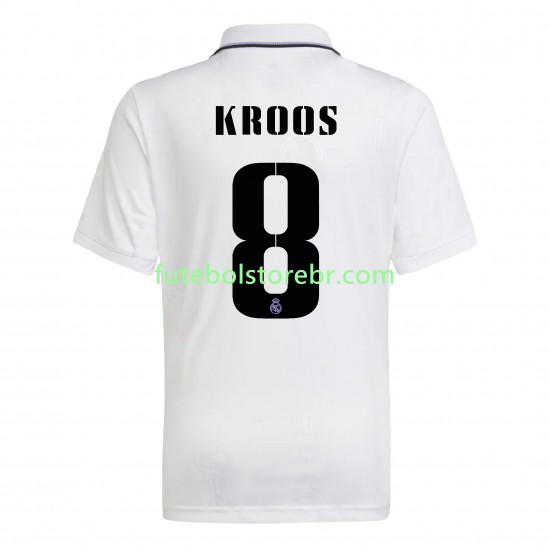 Camisa Real Madrid Kroos 8 I 2022-2023 manga curta pro Masculina