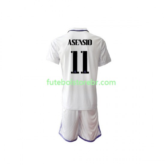 Camisa Real Madrid Marco Asensio 11 I 2022-2023 manga curta pro Juvenil