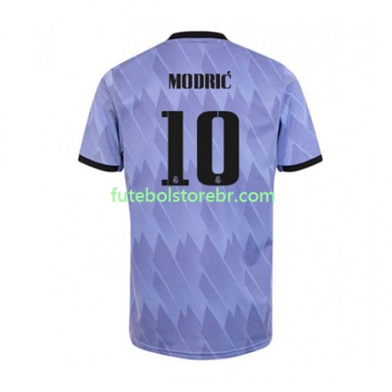 Camisa Real Madrid Modrić 10 II 2022-2023 manga curta pro Masculina