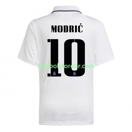 Camisa Real Madrid Modrić 10 I 2022-2023 manga curta pro Masculina