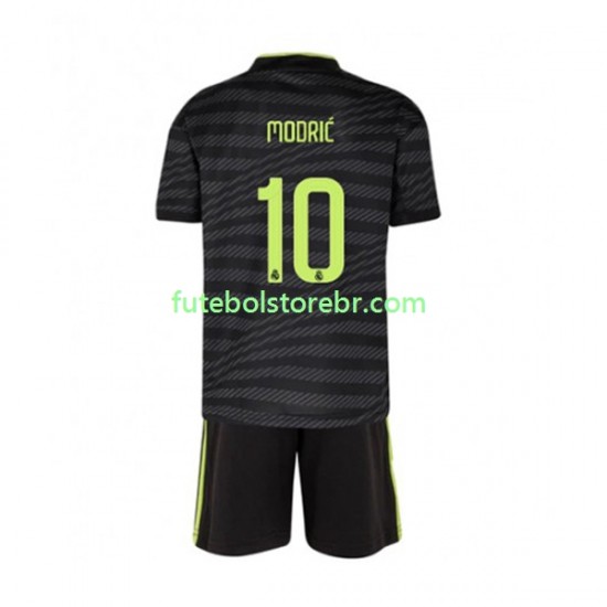 Camisa Real Madrid Modrić 10 III 2022-2023 manga curta pro Juvenil