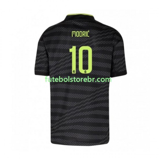 Camisa Real Madrid Modrić 10 III 2022-2023 manga curta pro Masculina