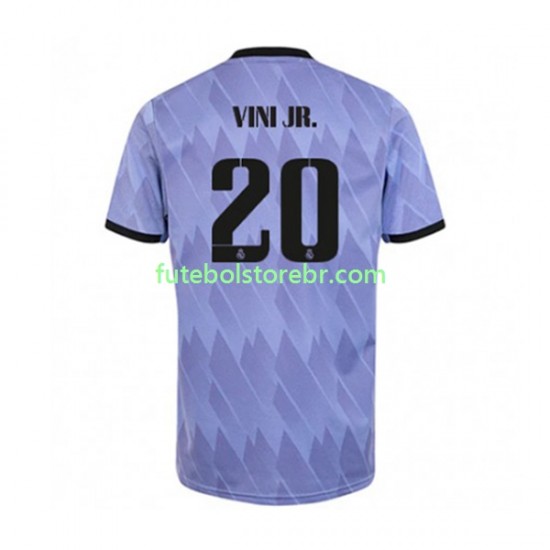 Camisa Real Madrid Vinicius Junior 20 II 2022-2023 manga curta pro Masculina