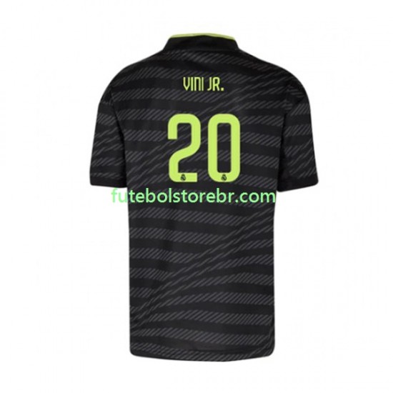 Camisa Real Madrid Vinicius Junior 20 III 2022-2023 manga curta pro Masculina