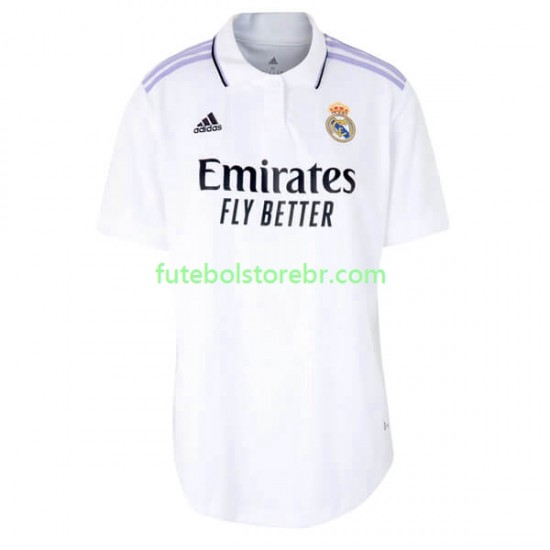 Camisa Real Madrid I 2022-2023 manga curta pro Feminino