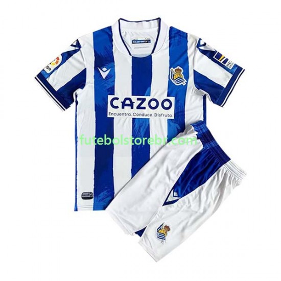 Camisa Real Sociedad I 2022-2023 manga curta pro Juvenil