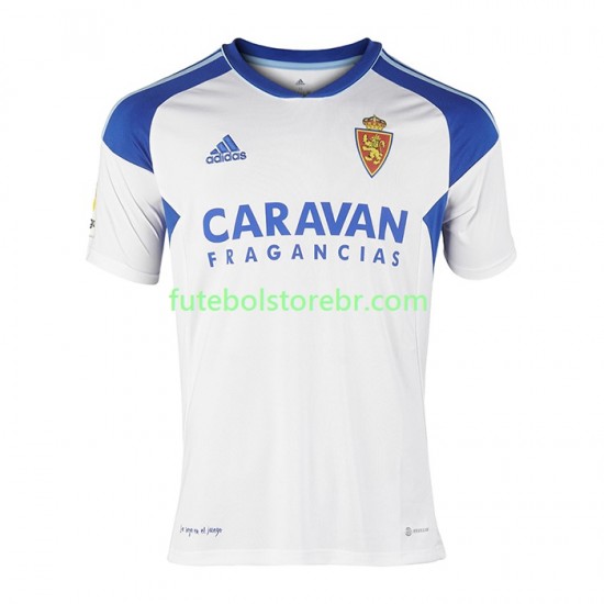 Camisa Real Zaragoza I 2022-2023 manga curta pro Masculina