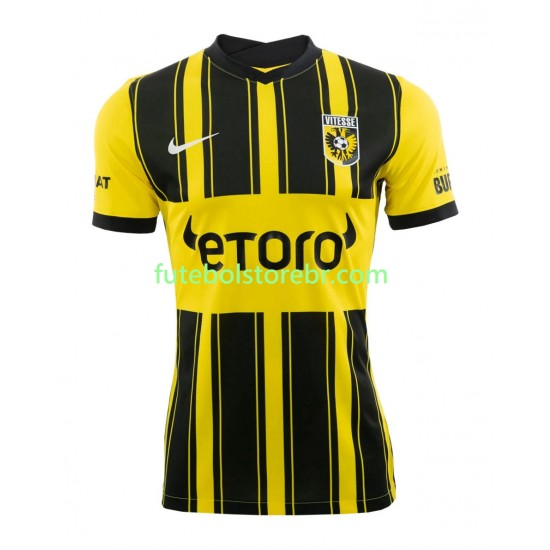 Camisa SBV Vitesse I 2021-2022 manga curta pro Masculina