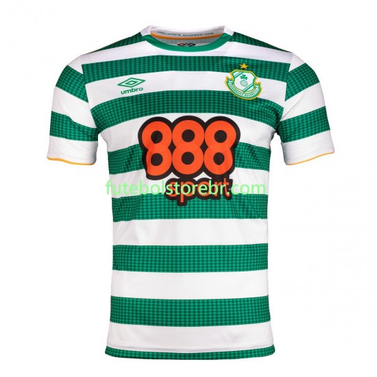 Camisa Shamrock Rovers I 2021-2022 manga curta pro Masculina