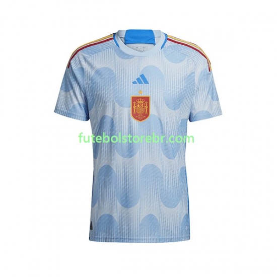 Camisa Espanha II Copa Do Mundo 2022 manga curta pro Masculina