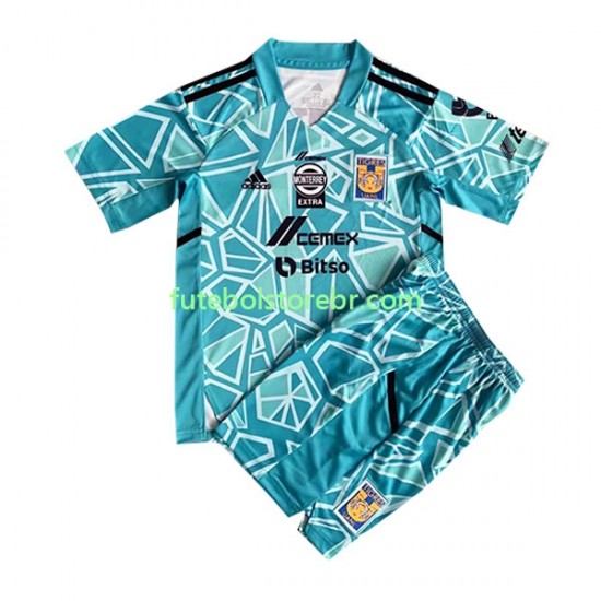 Camisa Goleiro Tigres UANL III 2022-2023 manga curta pro Juvenil