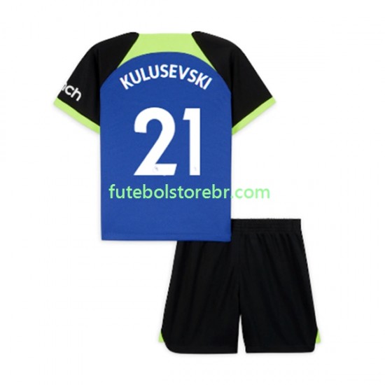 Camisa Tottenham Hotspur Dejan Kulusevski 21 II 2022-2023 manga curta pro Juvenil