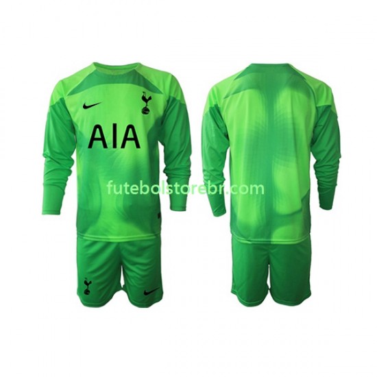 Camisa Goleiro Tottenham Hotspur II 2022-2023 manga longa pro Juvenil