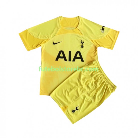 Camisa Goleiro Tottenham Hotspur I 2022-2023 manga curta pro Juvenil