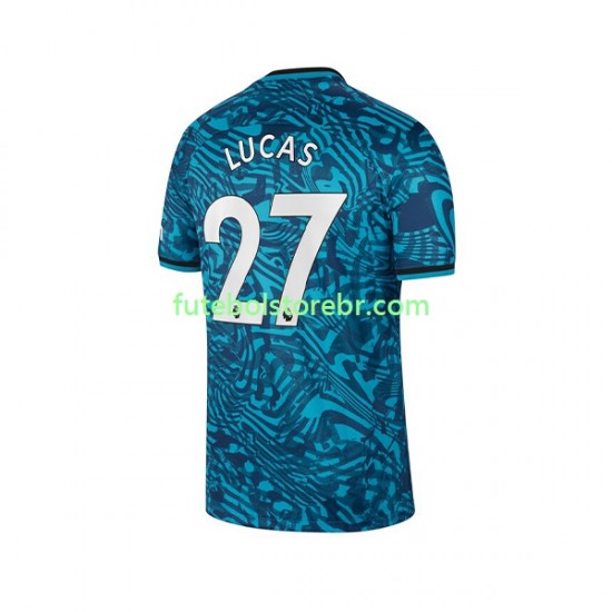 Camisa Tottenham Hotspur Lucas 27 III 2022-2023 manga curta pro Masculina