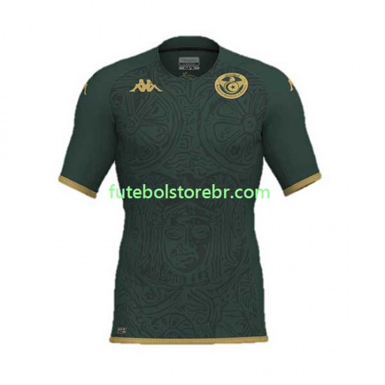 Camisa Tunísia III Copa Do Mundo 2022 manga curta pro Masculina