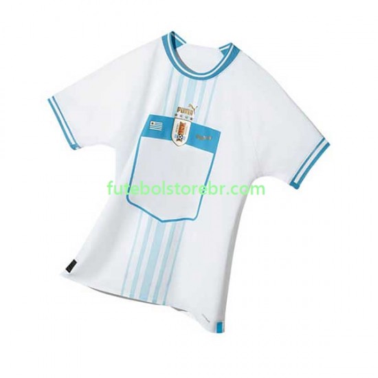 Camisa Uruguai II Copa Do Mundo 2022 manga curta pro Masculina