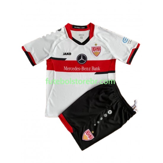 Camisa VfB Stuttgart I 2021-2022 manga curta pro Juvenil