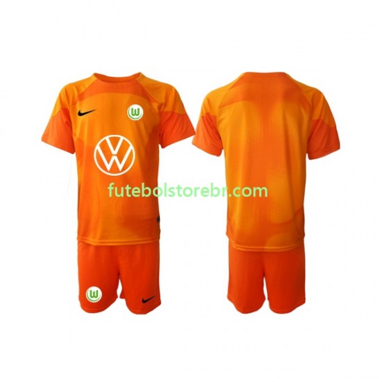 Camisa Goleiro VfL Wolfsburg III 2022-2023 manga curta pro Juvenil