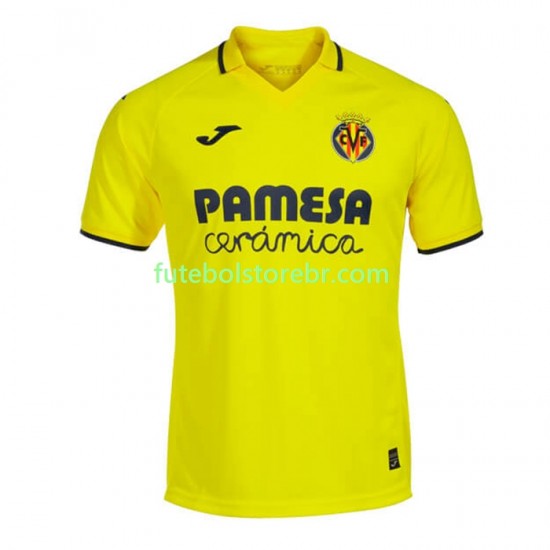 Camisa Villarreal CF I 2022-2023 manga curta pro Masculina