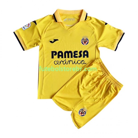 Camisa Villarreal CF I 2022-2023 manga curta pro Juvenil