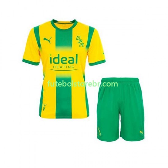 Camisa West Bromwich Albion II 2022-2023 manga curta pro Juvenil