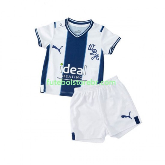 Camisa West Bromwich Albion I 2022-2023 manga curta pro Juvenil