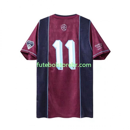 Camisa West Ham United Iron Maiden Retrô II 2011 manga curta pro Masculina