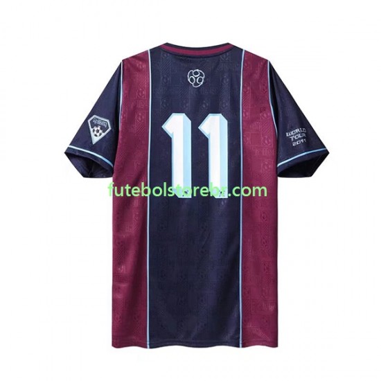 Camisa West Ham United Iron Maiden Retrô I 2011 manga curta pro Masculina