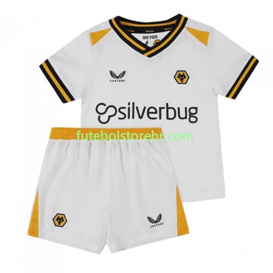 Camisa Wolverhampton Wanderers III 2022-2023 manga curta pro Juvenil