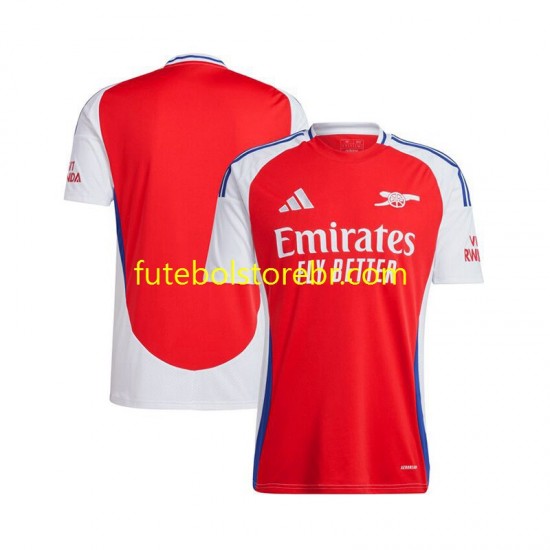 Camisa Arsenal I 2024-2025 manga curta pro Masculina