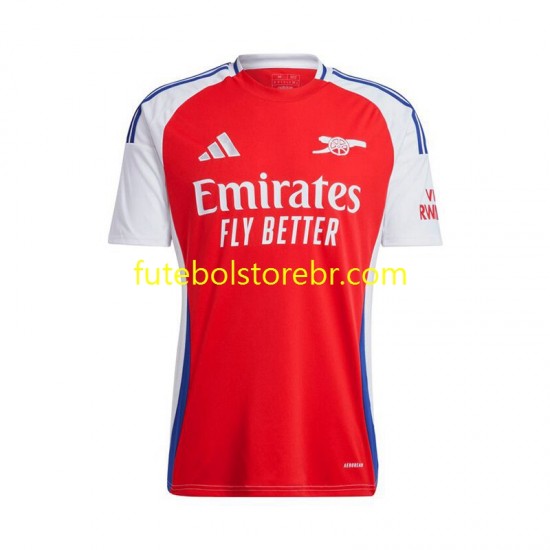 Camisa Arsenal I 2024-2025 manga curta pro Masculina