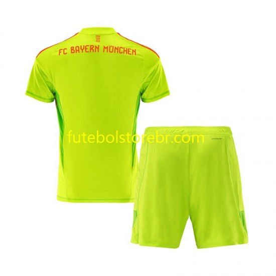 Camisa Goleiro Bayern de Munique I 2024-2025 manga curta pro Juvenil