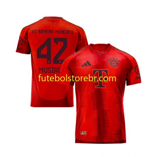 Camisa Bayern de Munique Jamal Musiala 42 I 2024-2025 manga curta pro Masculina