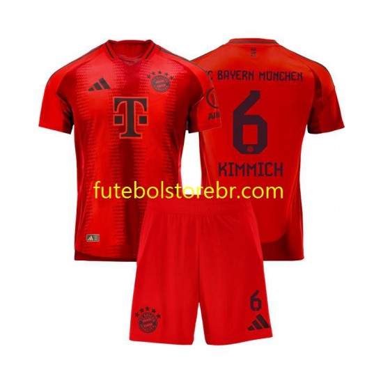 Camisa Bayern de Munique Joshua Kimmich 6 I 2024-2025 manga curta pro Juvenil