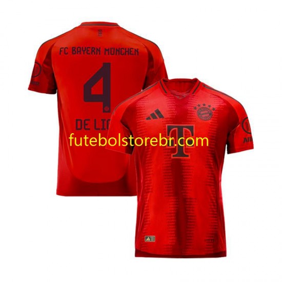 Camisa Bayern de Munique Matthijs de Ligt 4 I 2024-2025 manga curta pro Masculina