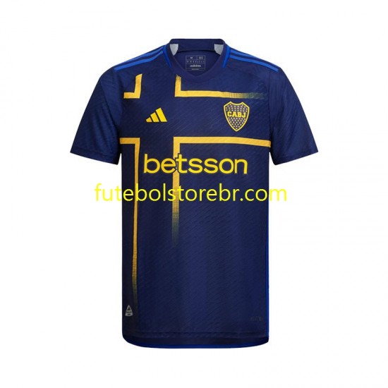 Camisa CA Boca Juniors III 2024 manga curta pro Masculina