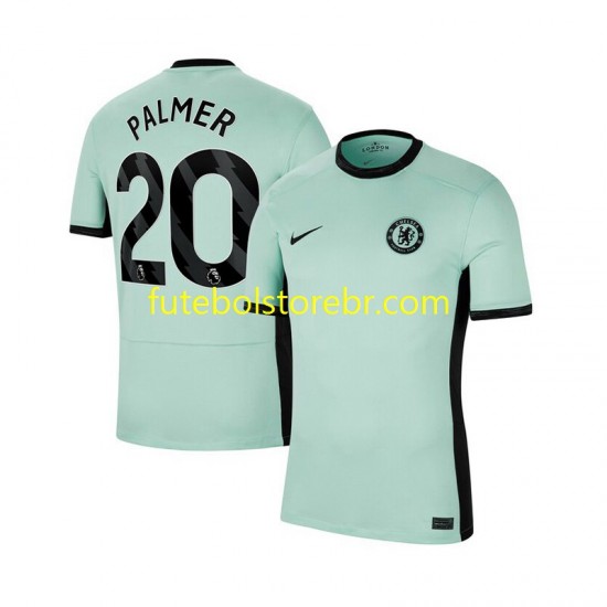 Camisa Chelsea Cole Palmer 20 III 2023-2024 manga curta pro Masculina