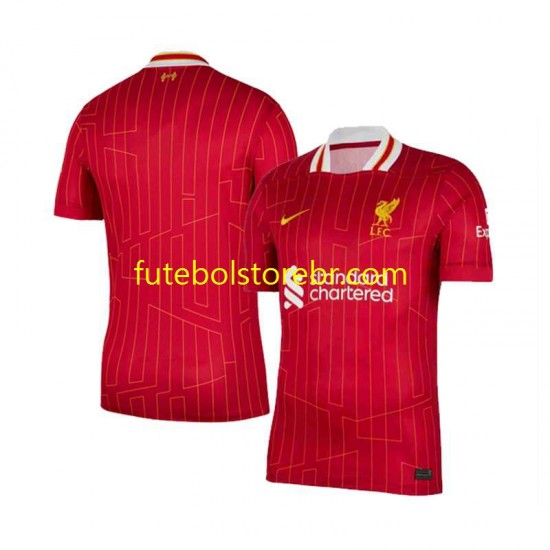 Camisa Liverpool I 2024-2025 manga curta pro Masculina