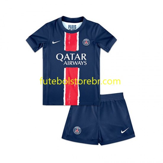 Camisa Paris Saint Germain I 2024-2025 manga curta pro Juvenil